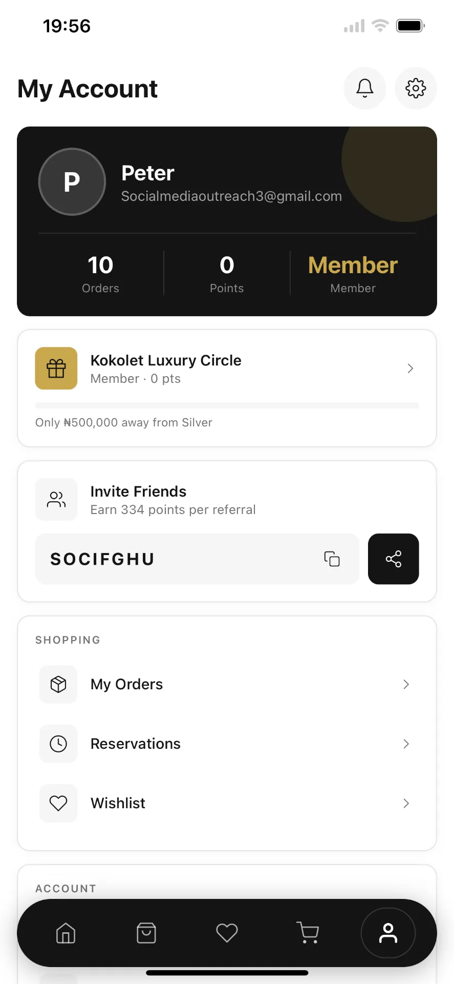 My Account