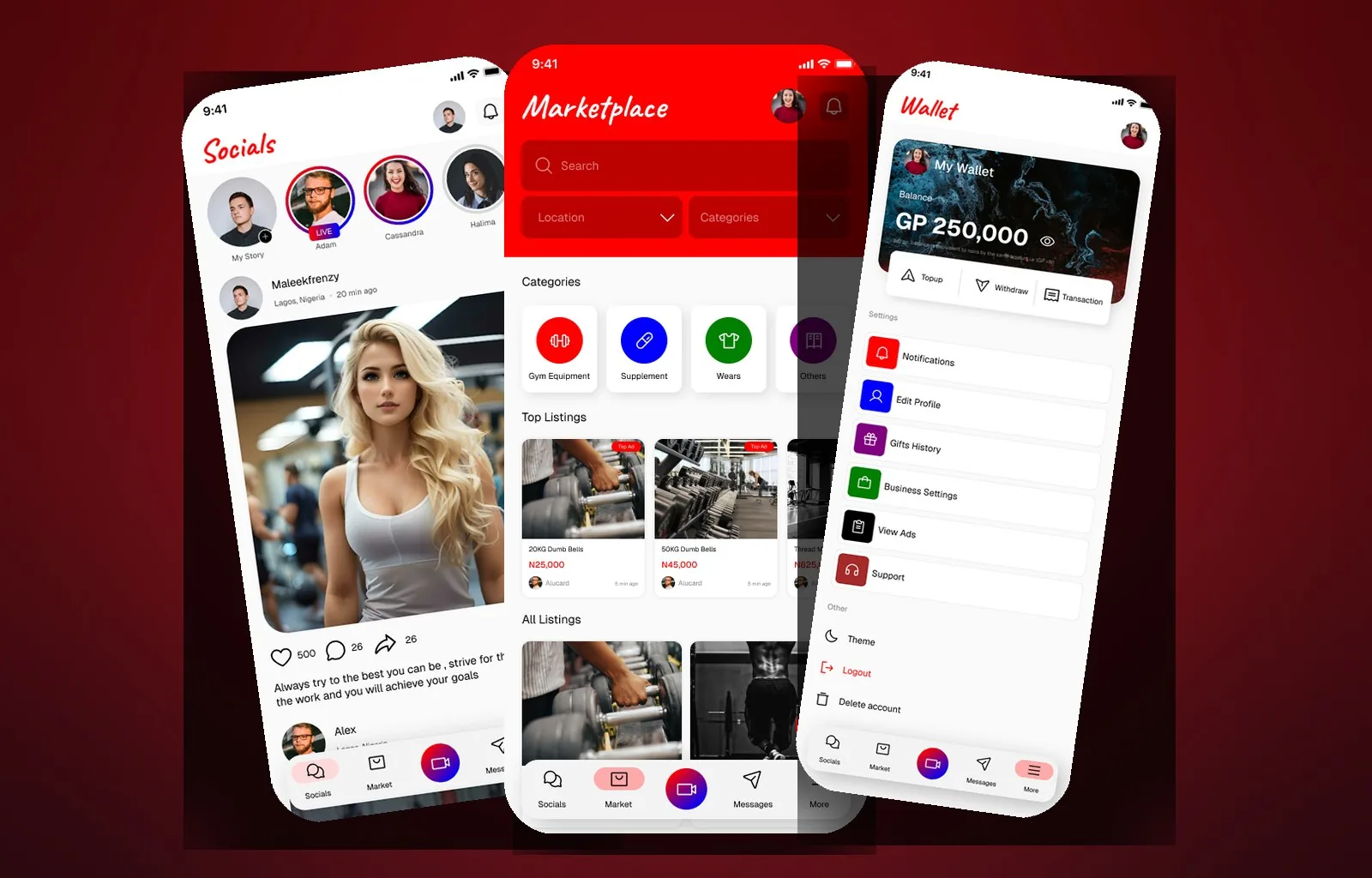 GymPaddy — social network, marketplace & live streaming for the fitness community