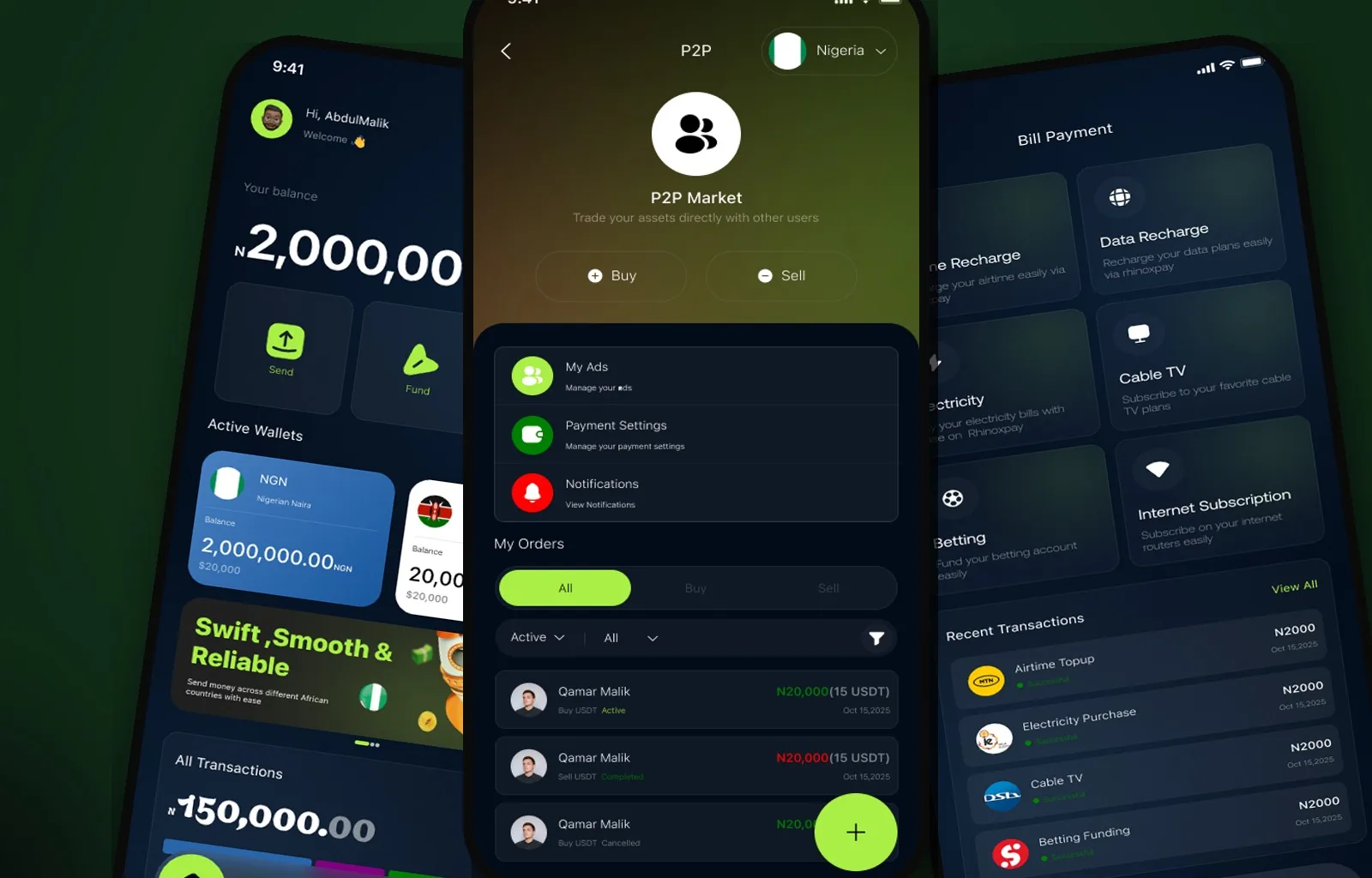 RhinoxPay — send money across Africa, pay bills & trade crypto P2P